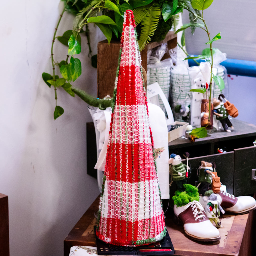 Tall Cozy Christmas Yarn Tree