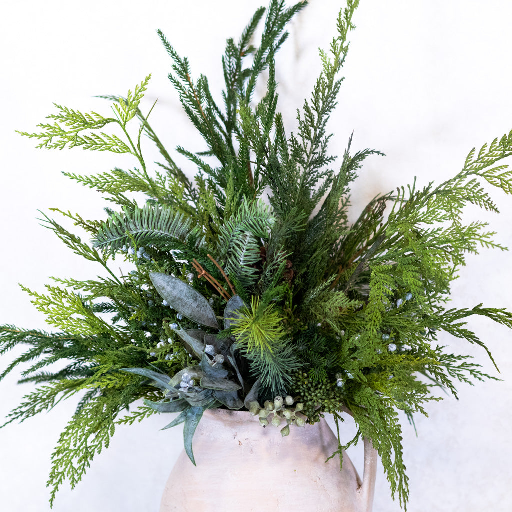 Grand Faux Real Evergreen Bouquet