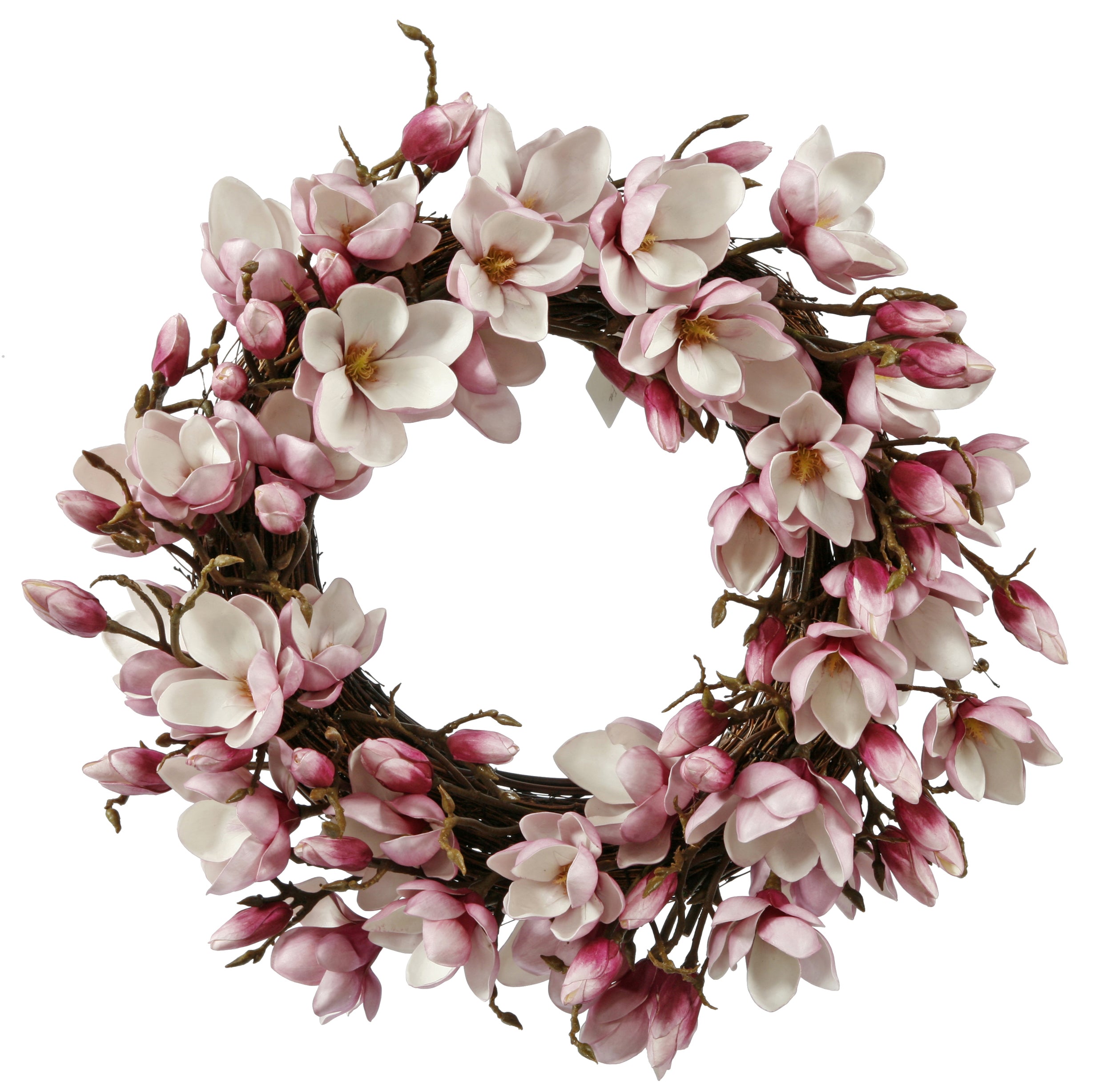 Fuchsia Japanese Magnolia Wreath