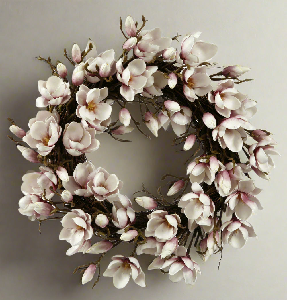 Lavender Japanese Magnolia Wreath