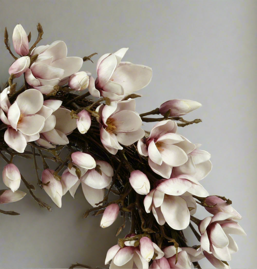Lavender Japanese Magnolia Wreath
