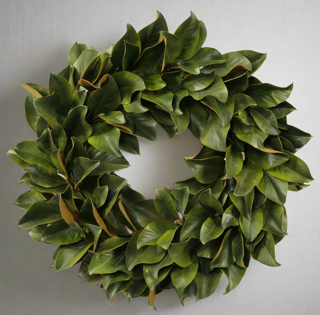Green Magnolia Wreath Leaf 30"