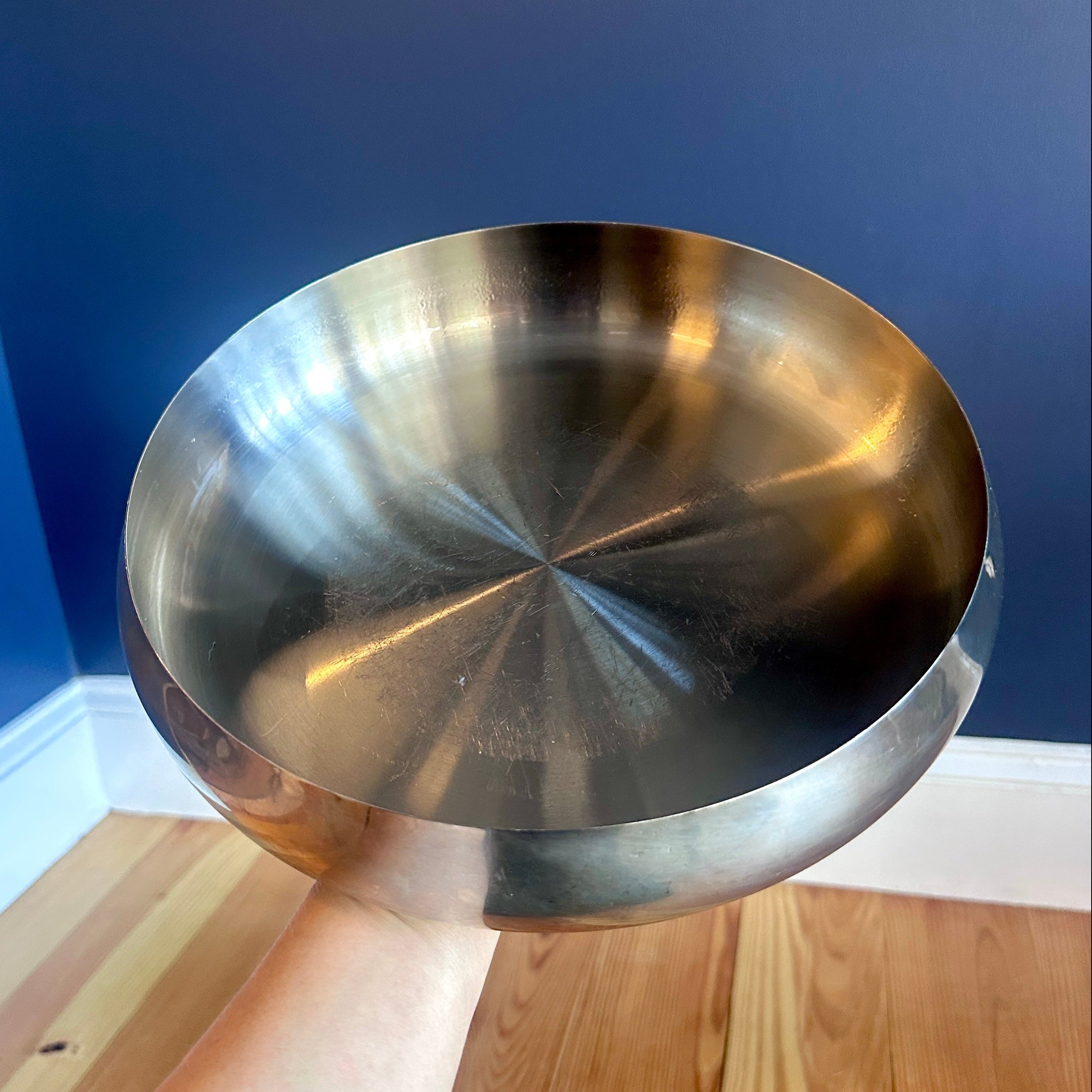 Stainless Steel Shallow Bowl/Planter