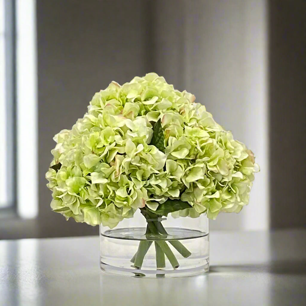 Green Hydrangea in Vase