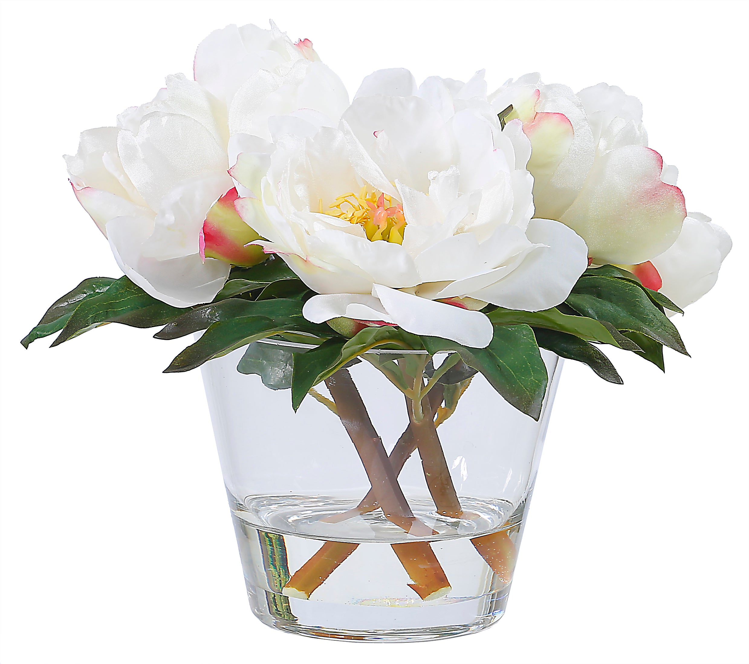 White Peonies in Glass