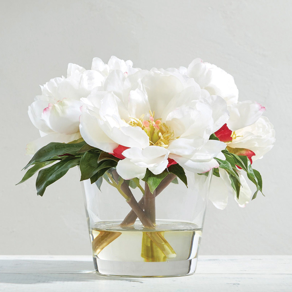White Peonies in Glass