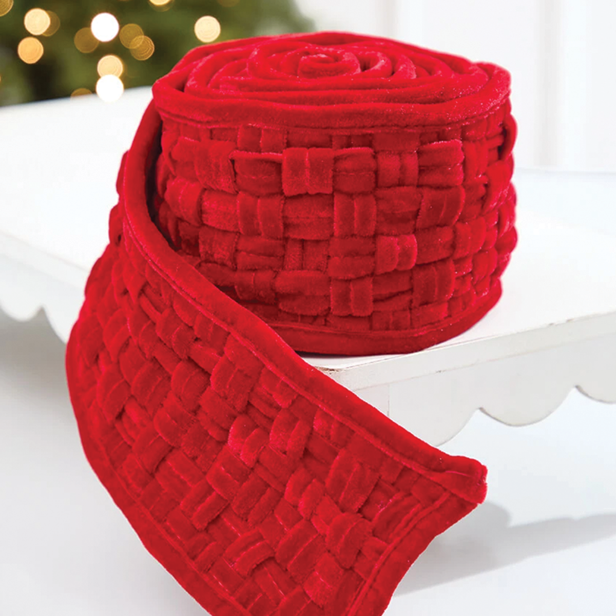 Red Velvet Braided Ribbon