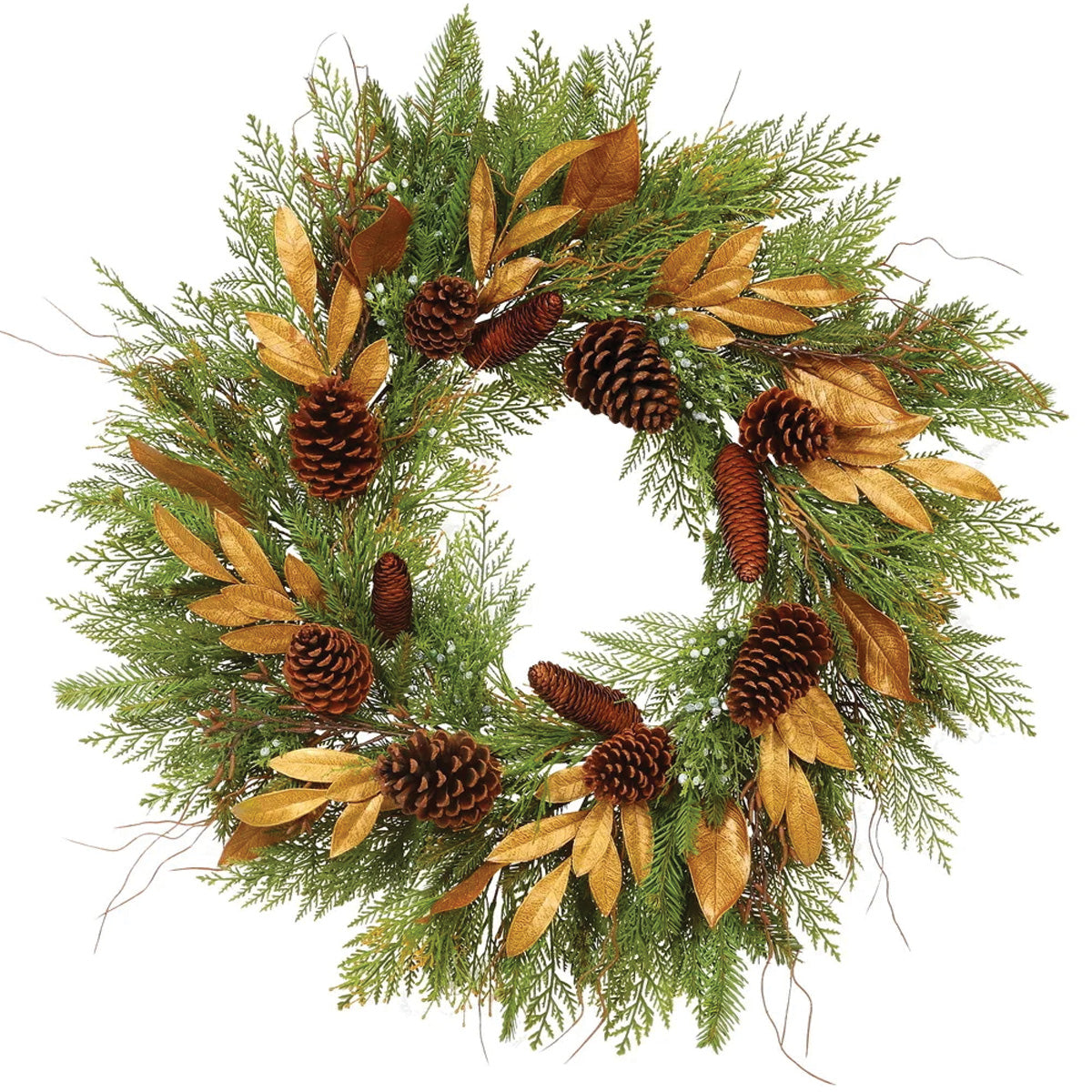Cedar and Pine Mix Wreath 36"