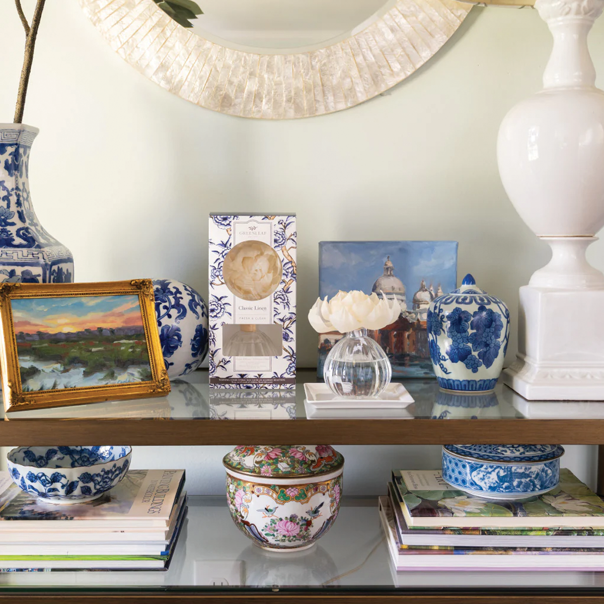 Classic Linen Flower Diffuser