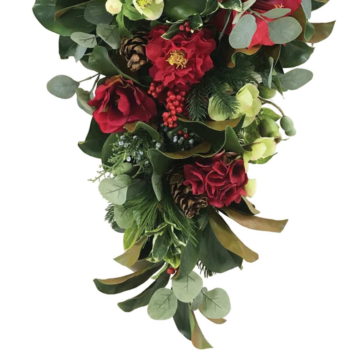Hydrangea, Amaryllis, and Camelia Teardrop