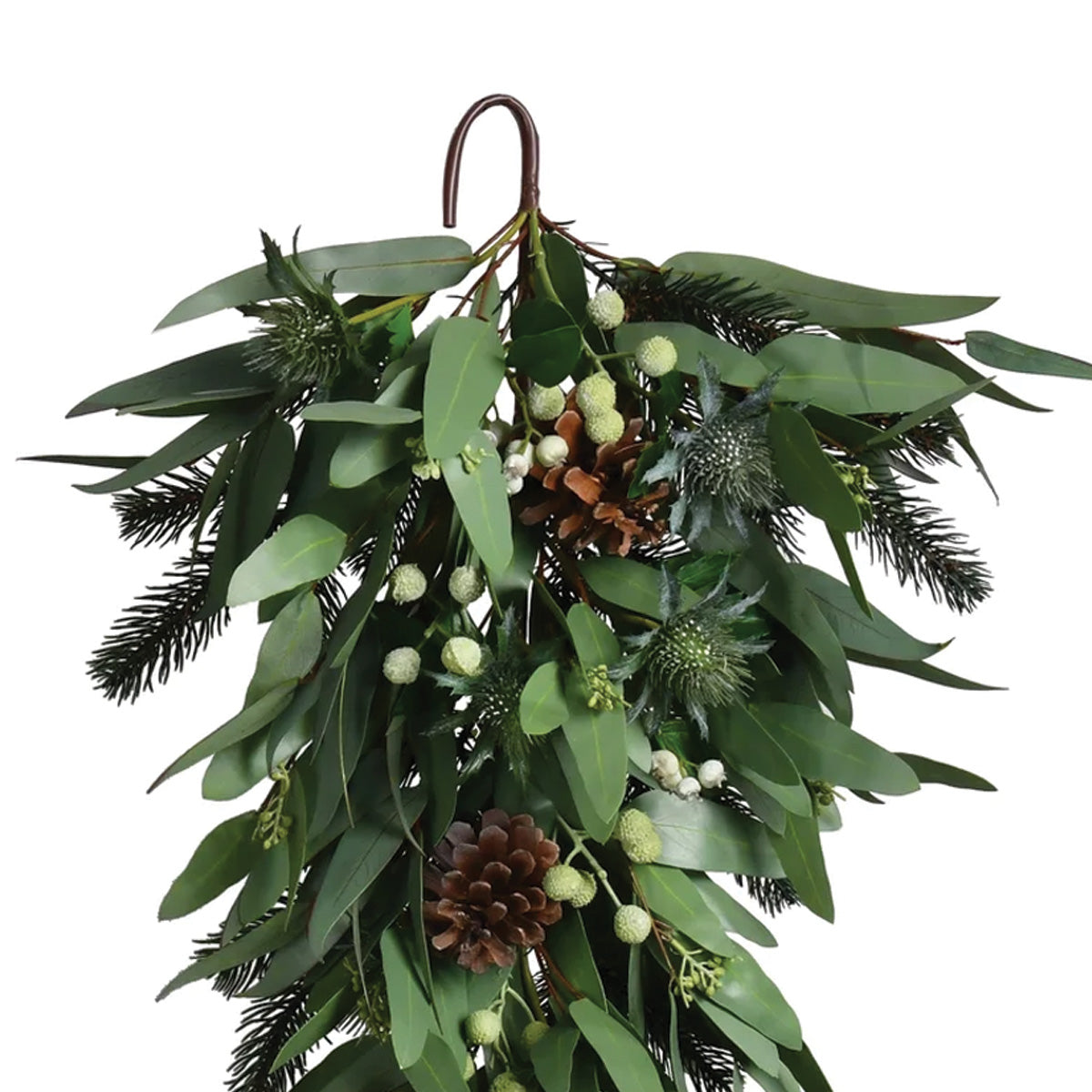 Eucalyptus, Berry, Pine Needle and Cone Teardrop