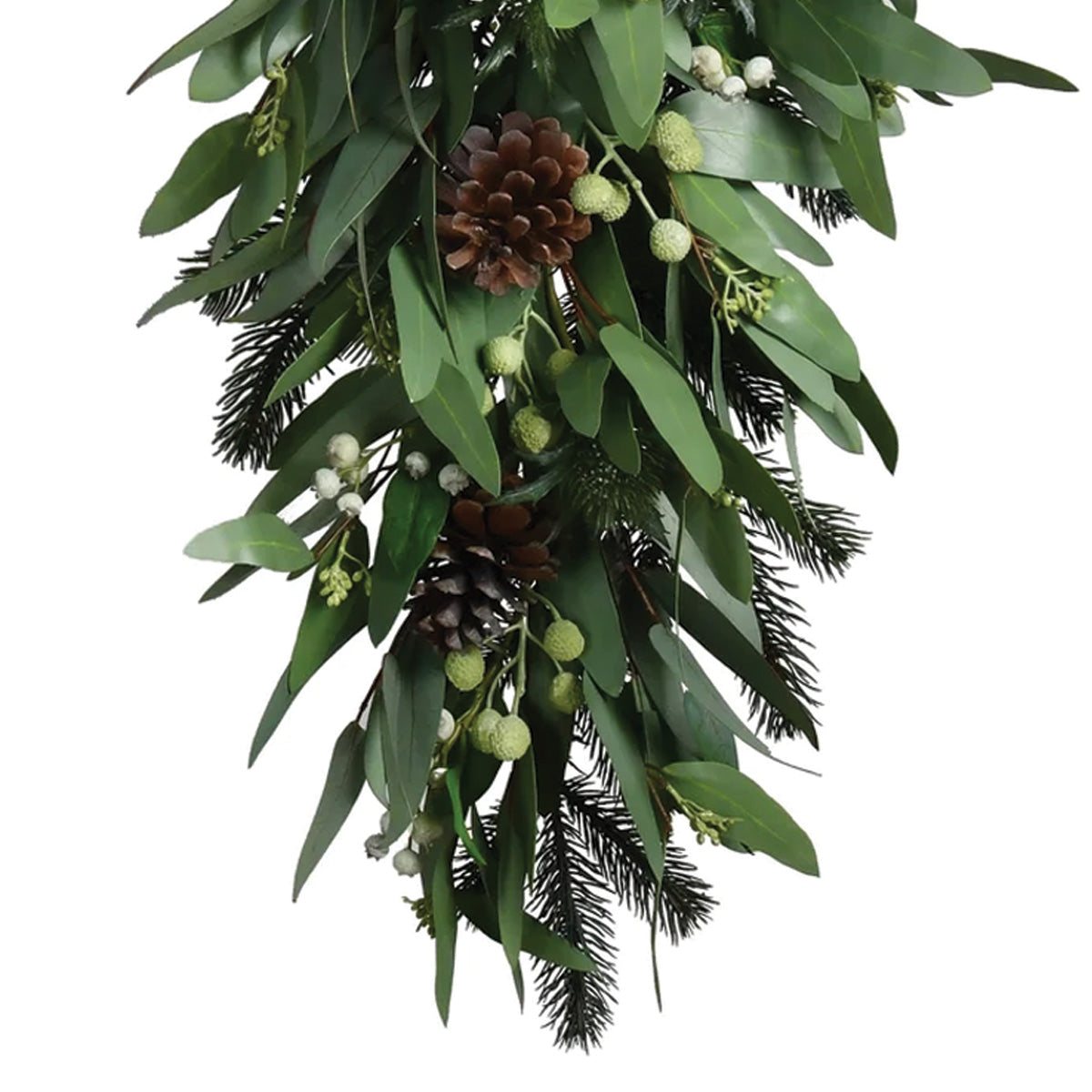 Eucalyptus, Berry, Pine Needle and Cone Teardrop