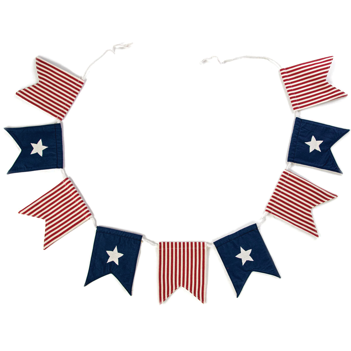 Canvas Bunting Flags, Red White Blue