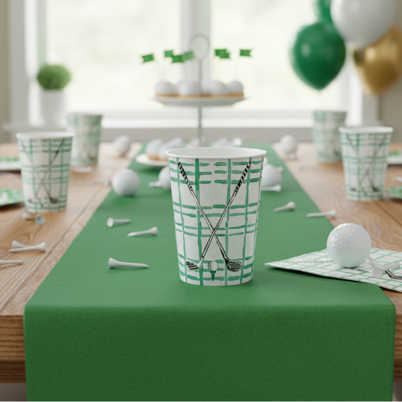 Set of Six Golf Clubs Party Cups