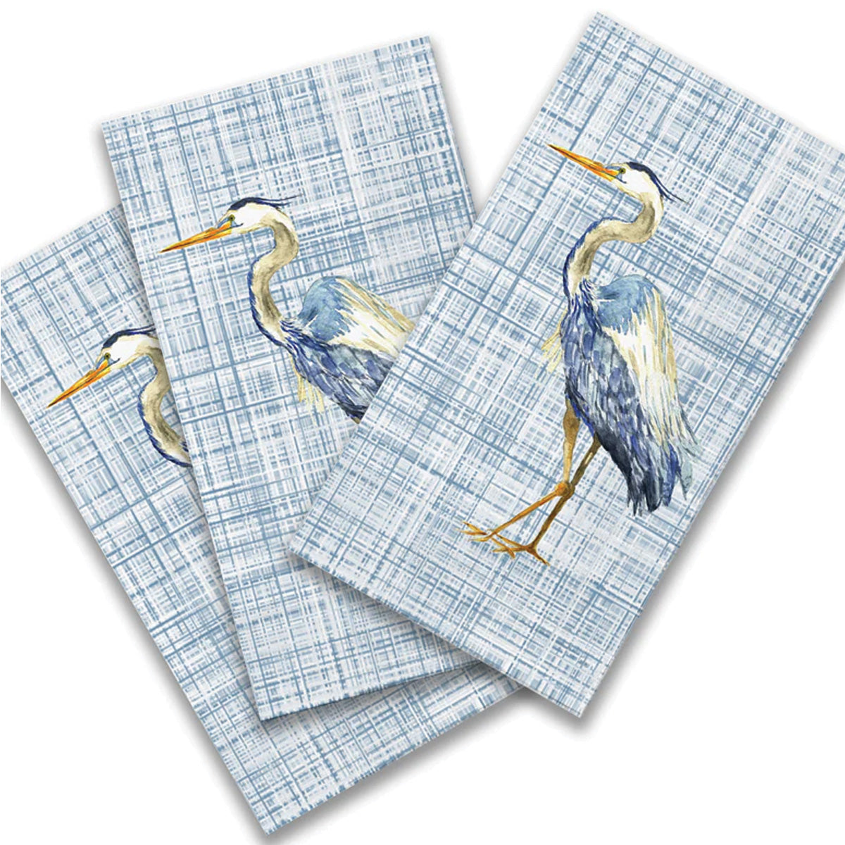 Paper Guest Towel Blue Heron