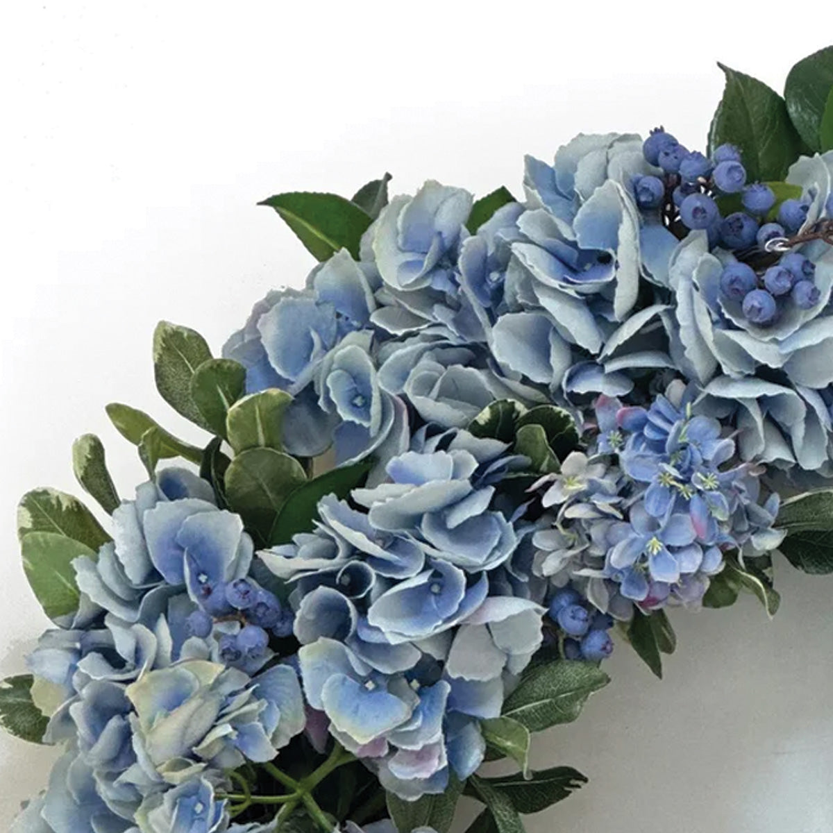 Blue Hydrangea Wreath 24"