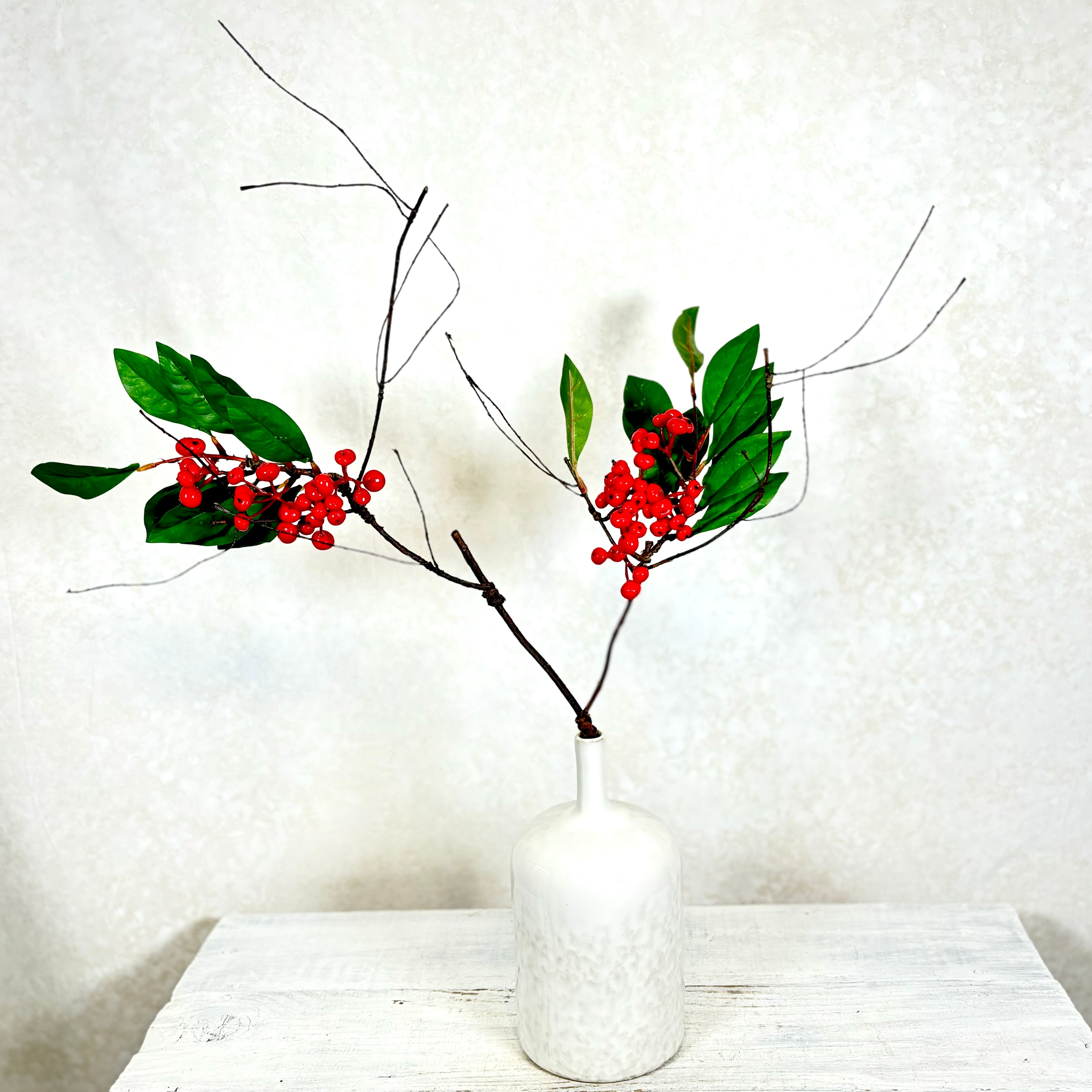 Berry Spray Red with Twigs