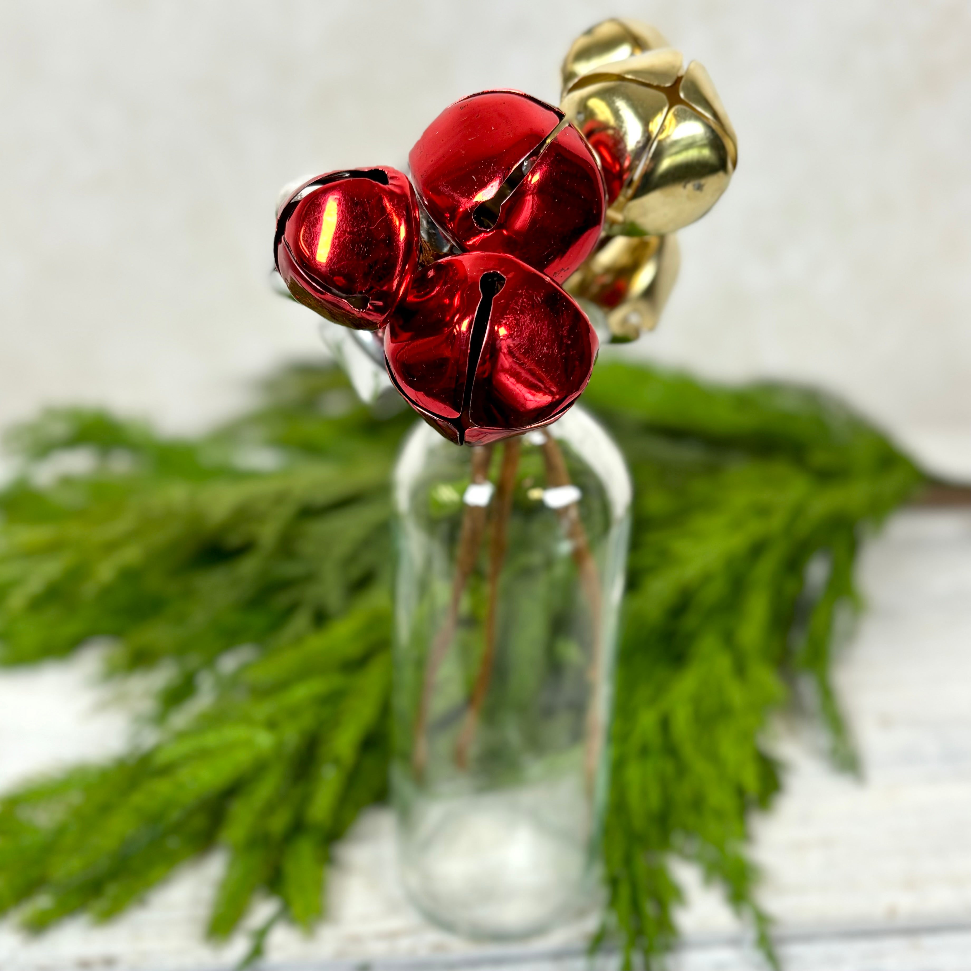 Metal Red Jingle Bell Pick