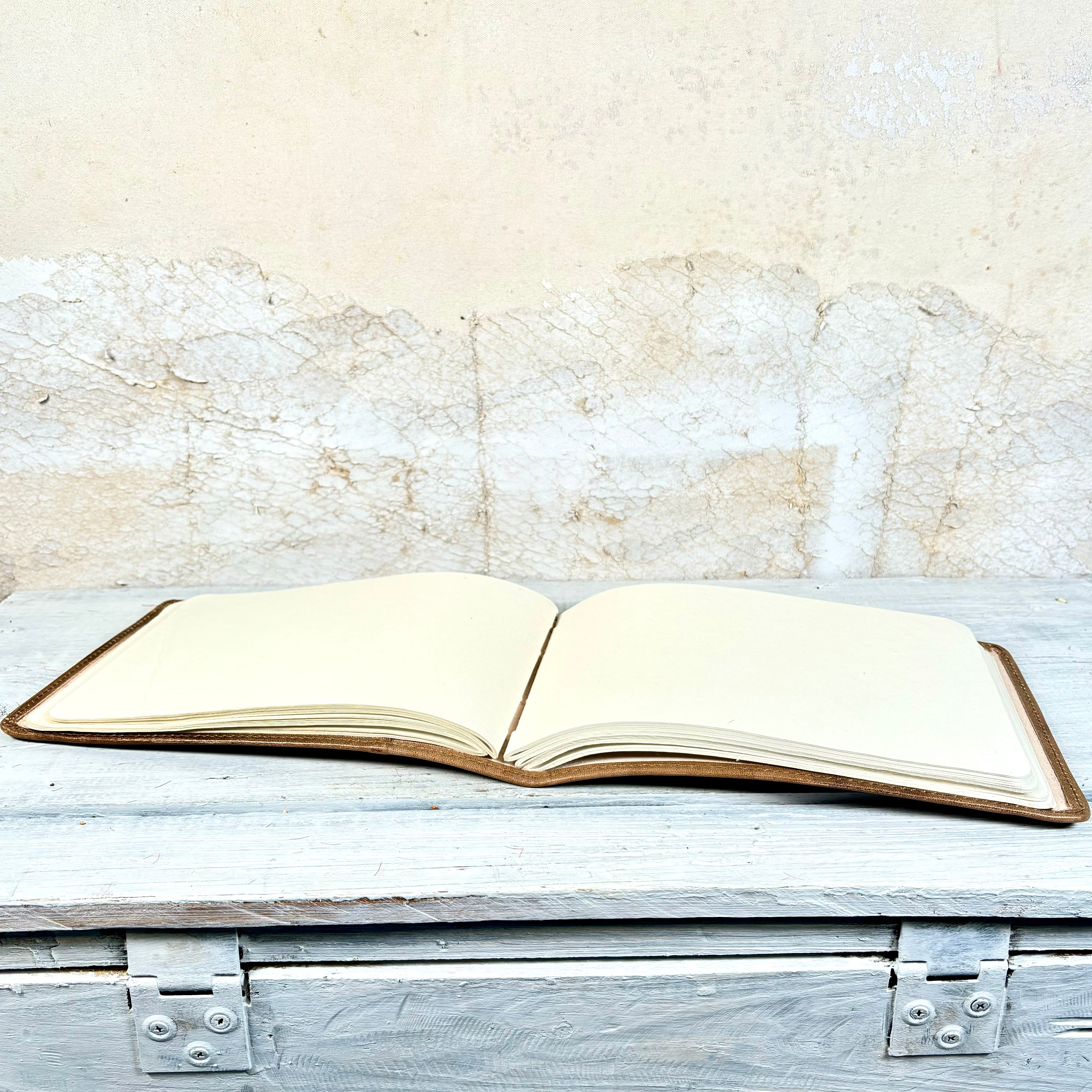 Large E.B. White Hand-Stamped Leather Journal