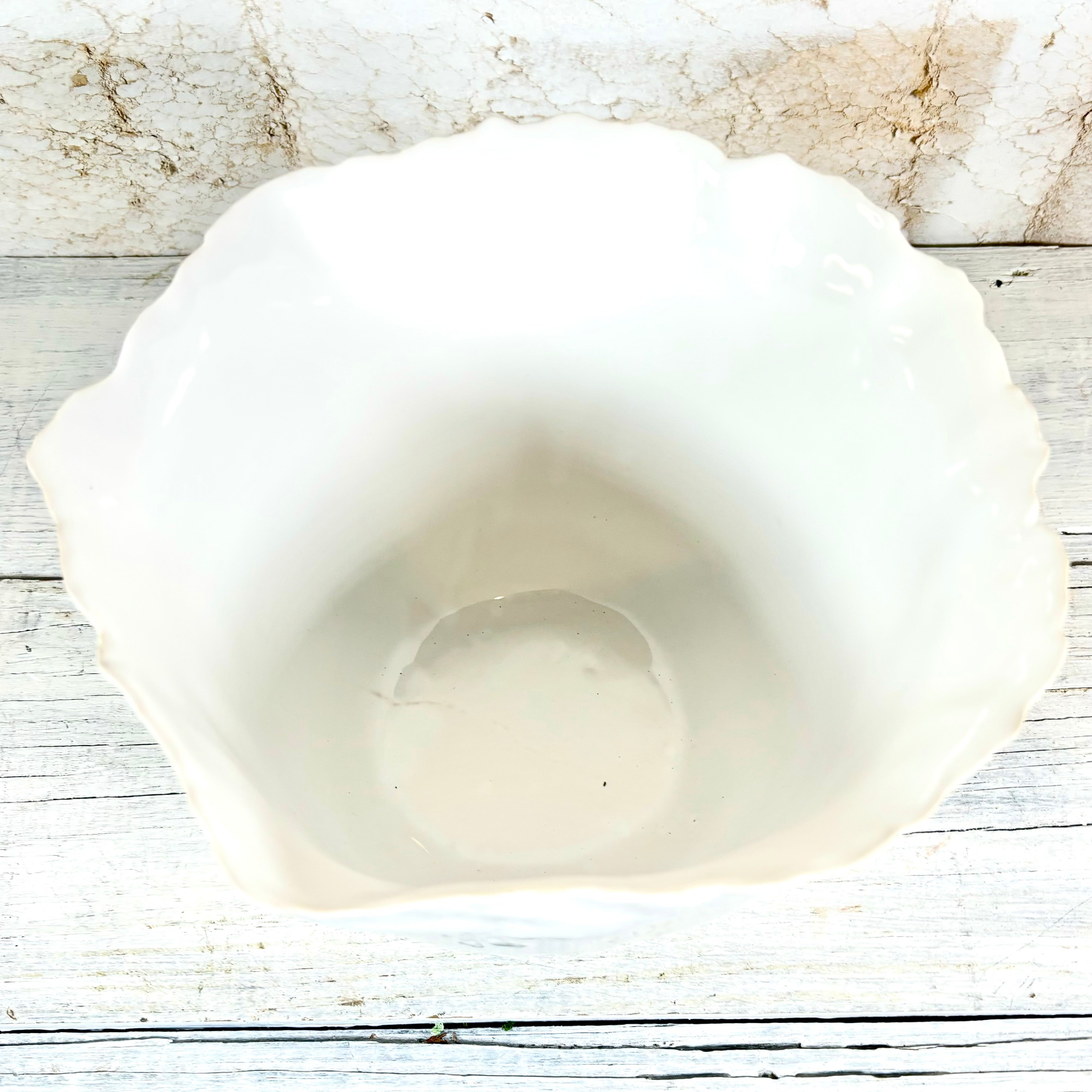 Ceramic Pot White Shiny Large