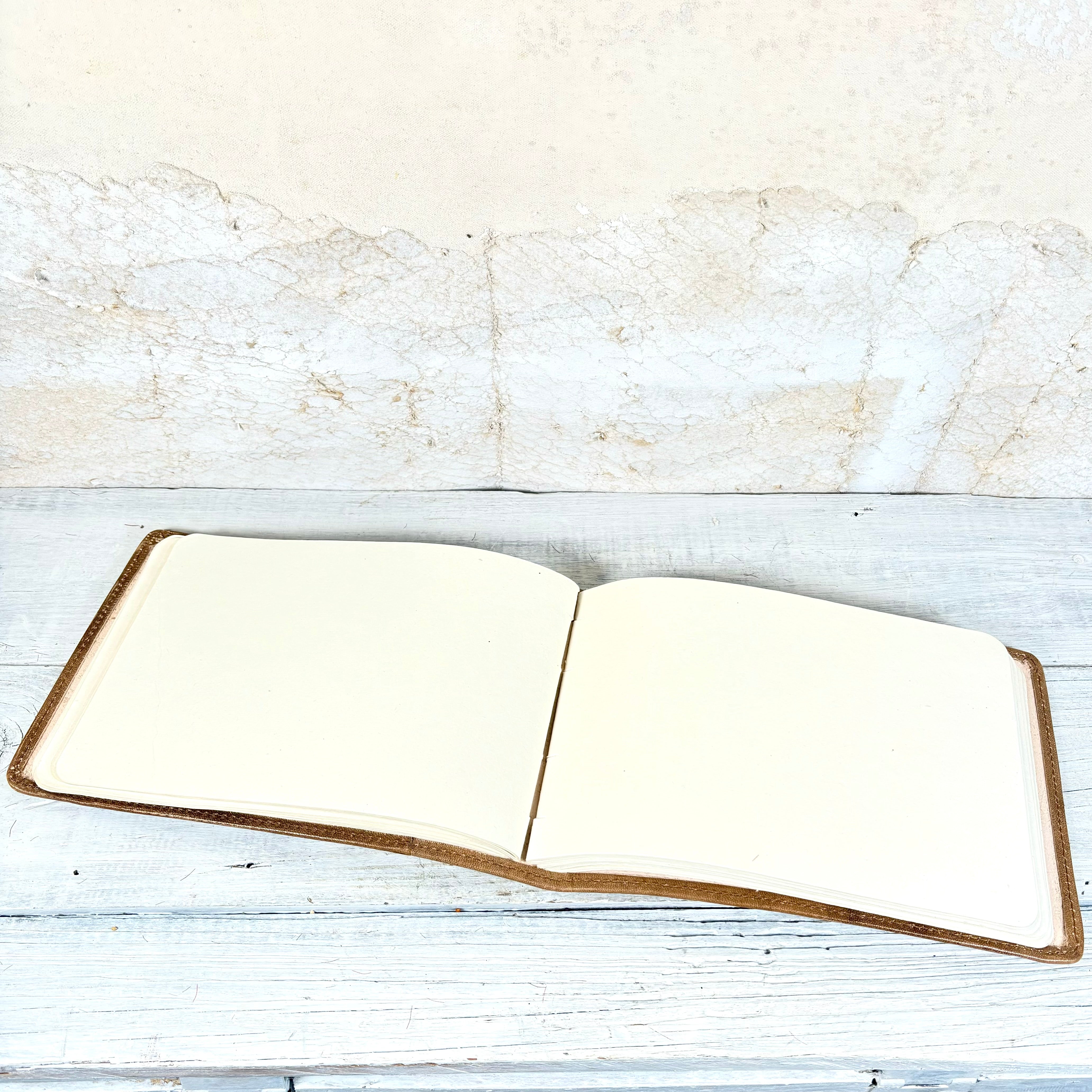 Large E.B. White Hand-Stamped Leather Journal