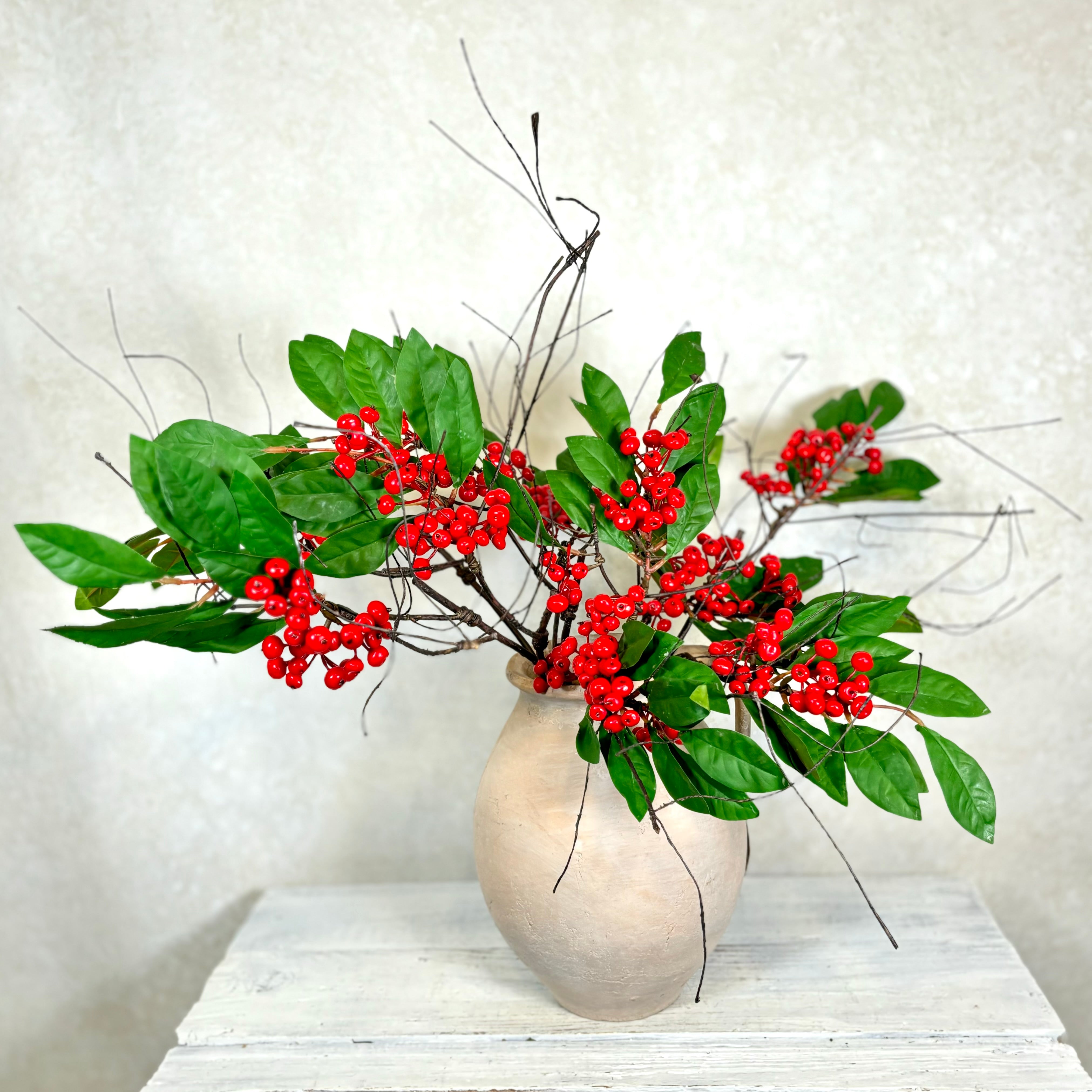 Berry Spray Red with Twigs