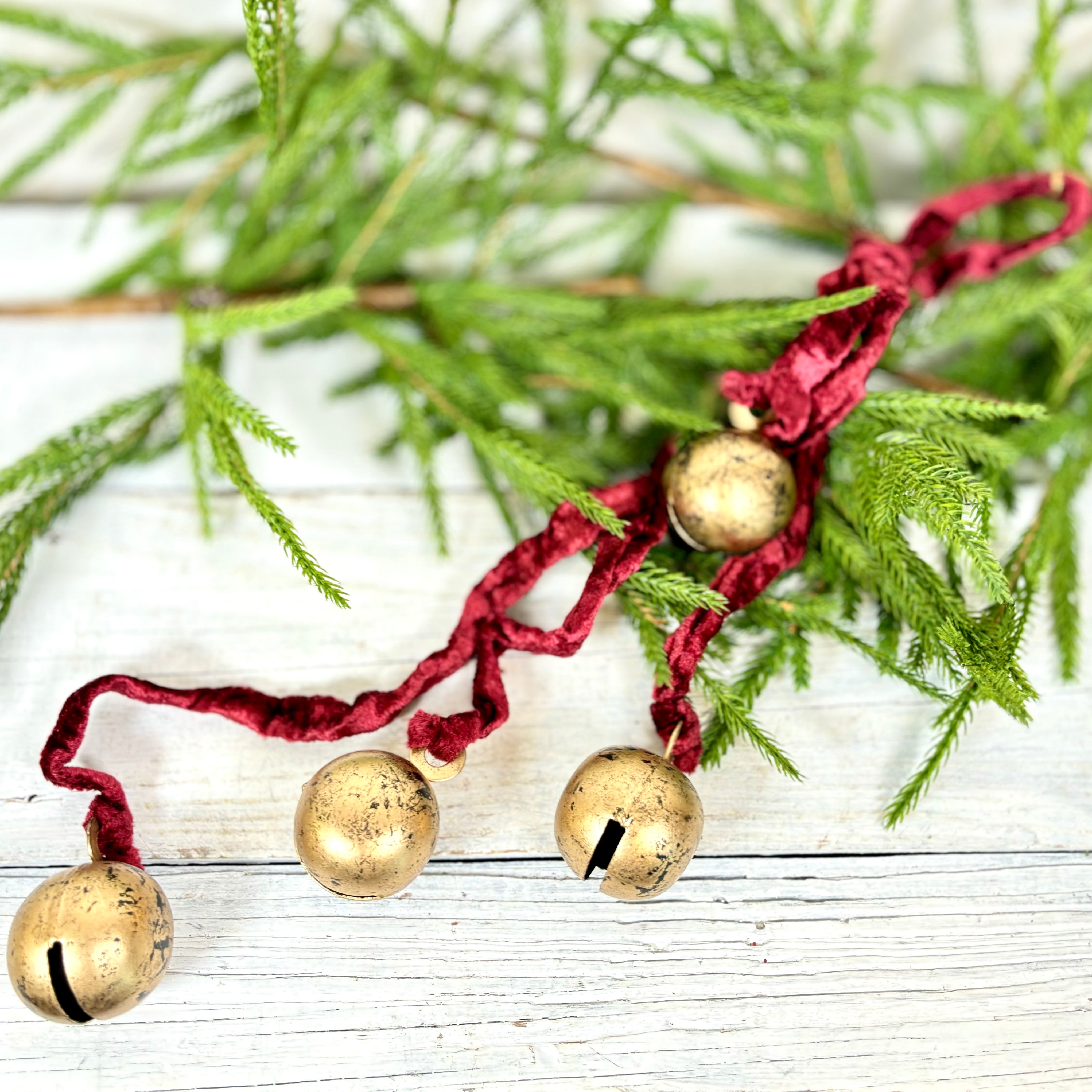 Gold Bells on Red Velvet Rope