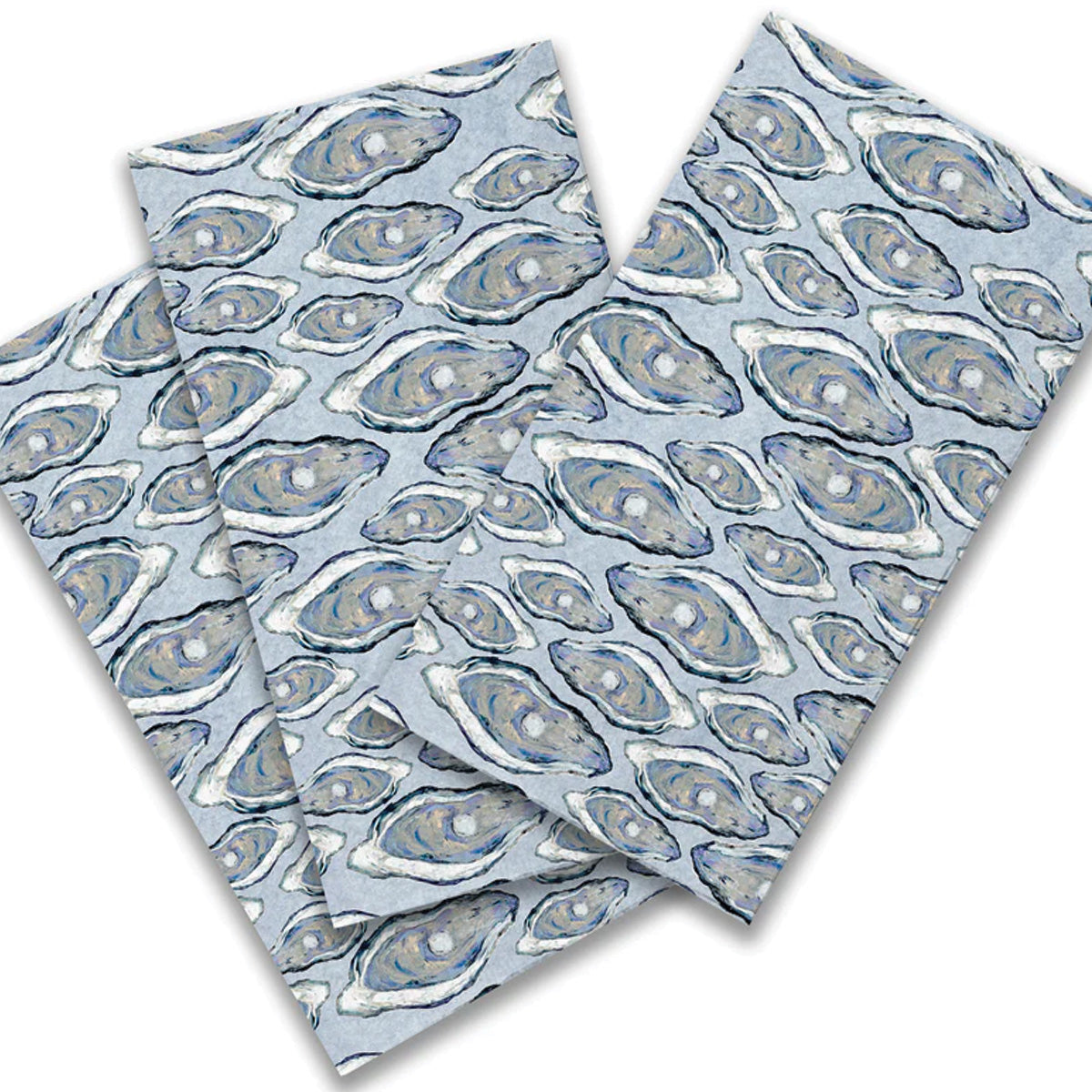 Paper Guest Towel Blue Oysters