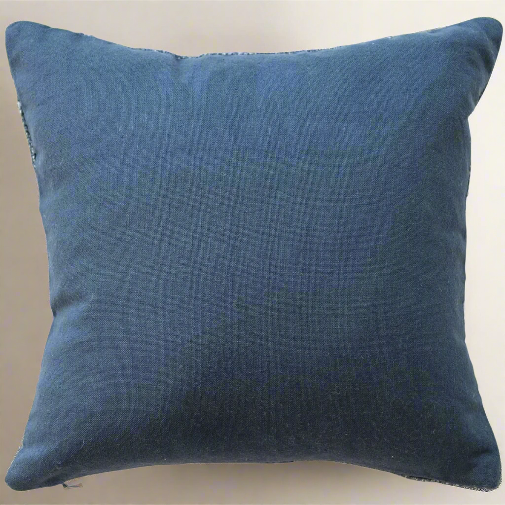 Square Cotton Printed Pillow on Wreath