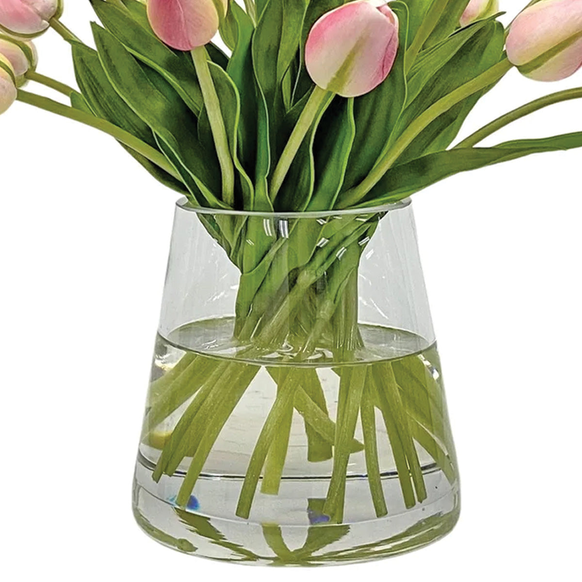 Pink Tulips in Small Vase