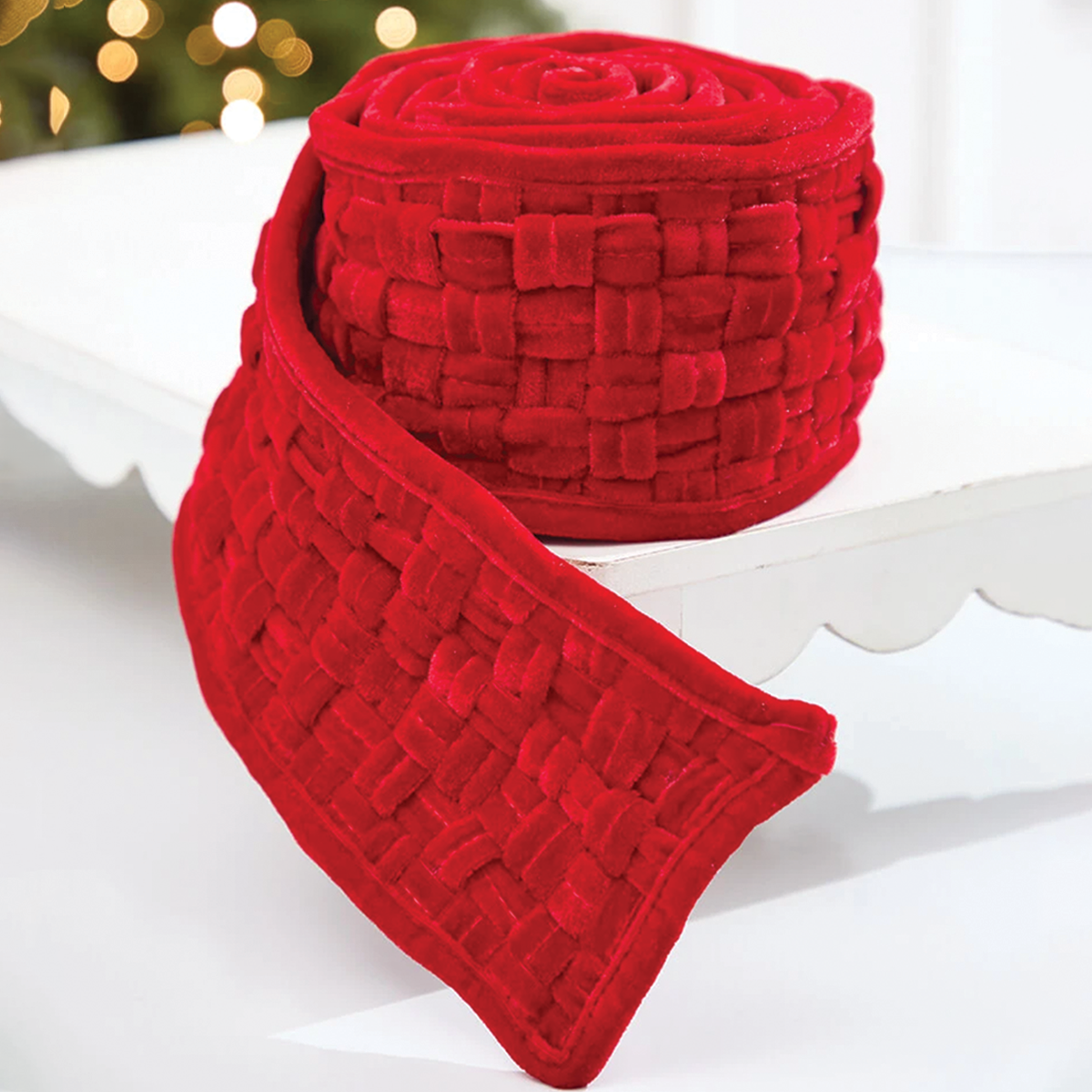 Red Velvet Braided Ribbon
