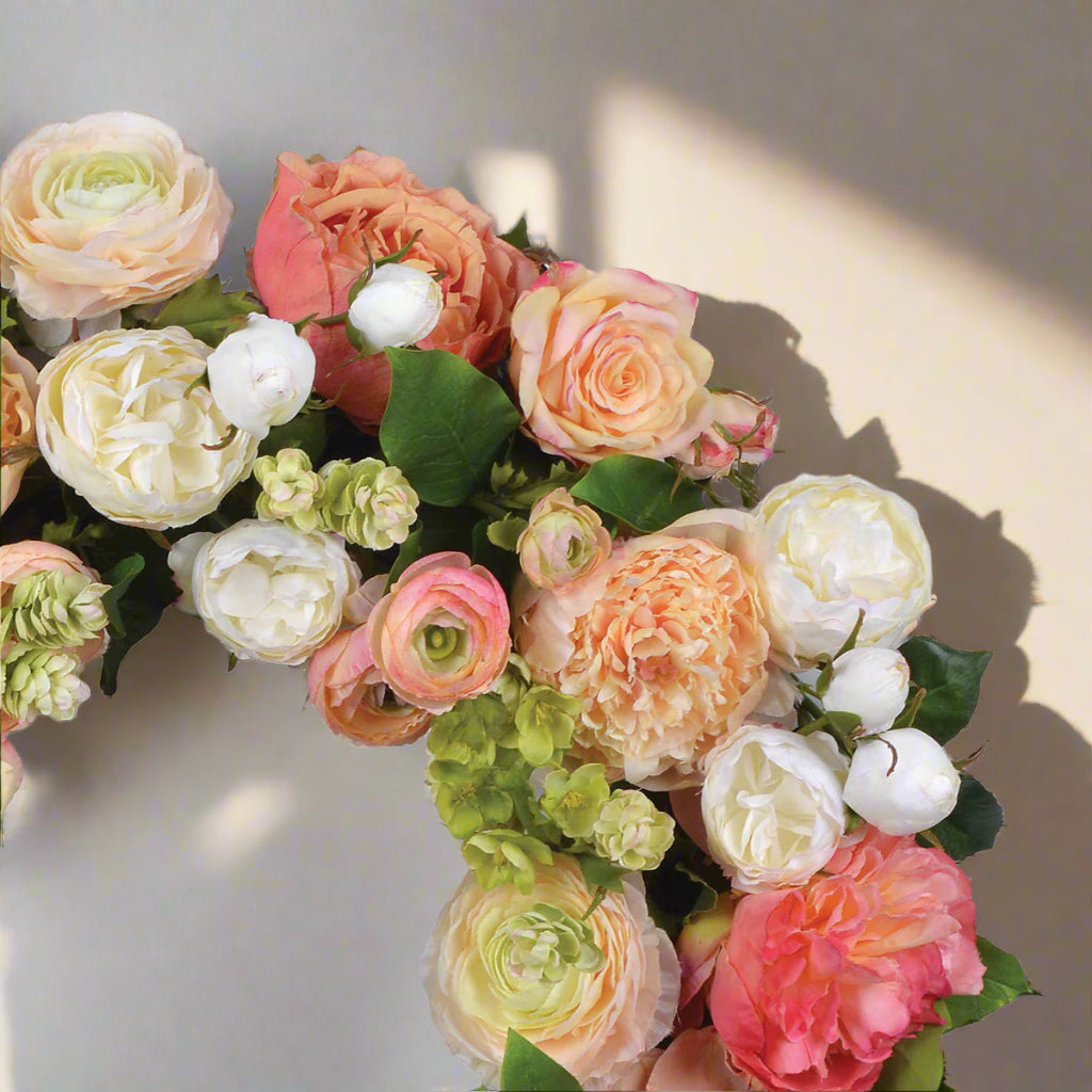 Rose Ranunculus Wreath