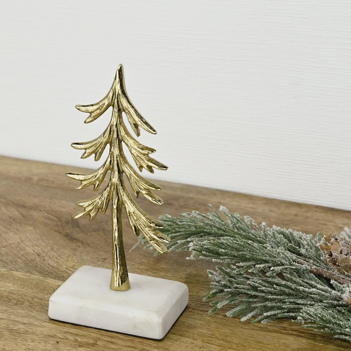 Tree Aluminum on Marble Base Short
