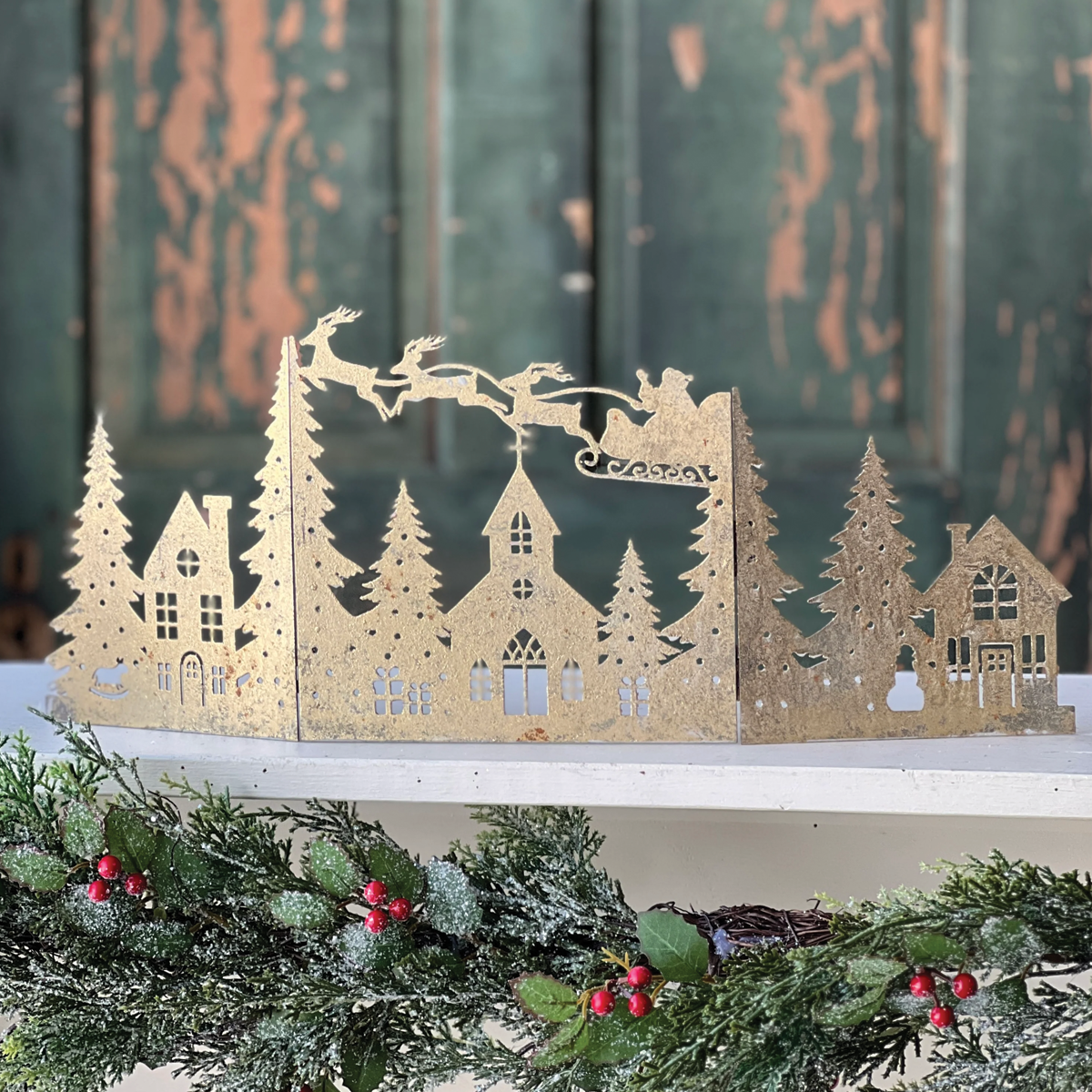 Metal Gold Folding Mantle A Good Night Scene