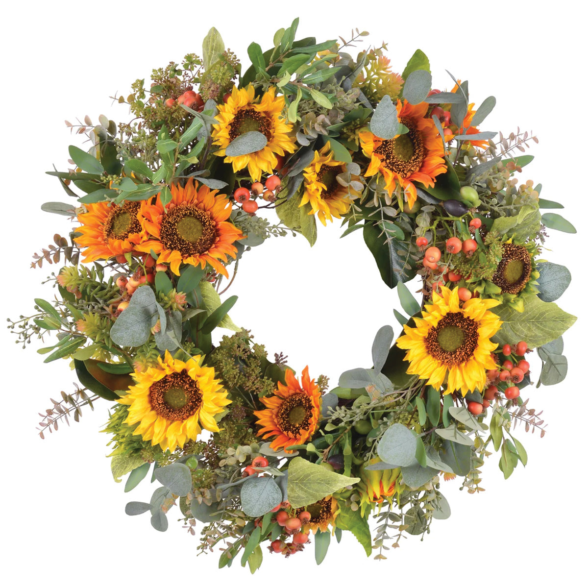 Sunflower Wreath 26"