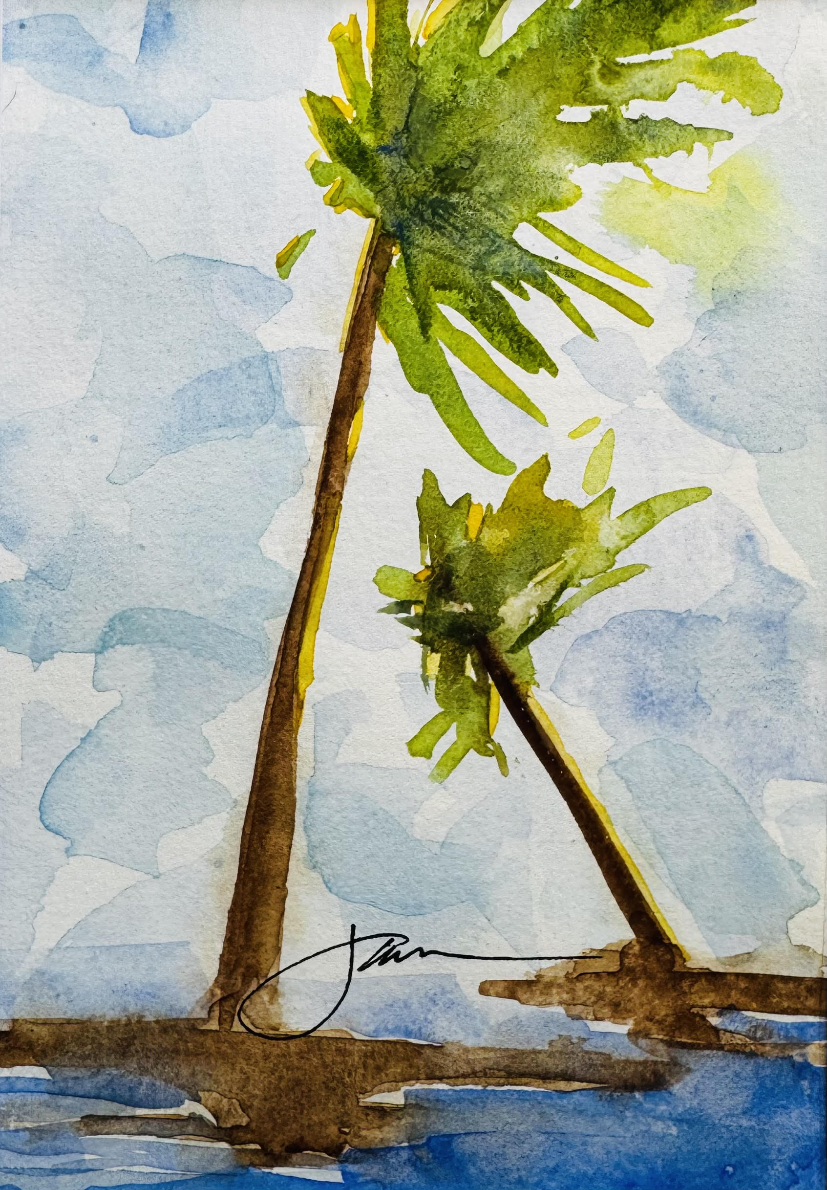 06.24.2026 @ 11AM | Coastal Palms in Watercolor: A Beginner Workshop with Lauren Arsenault