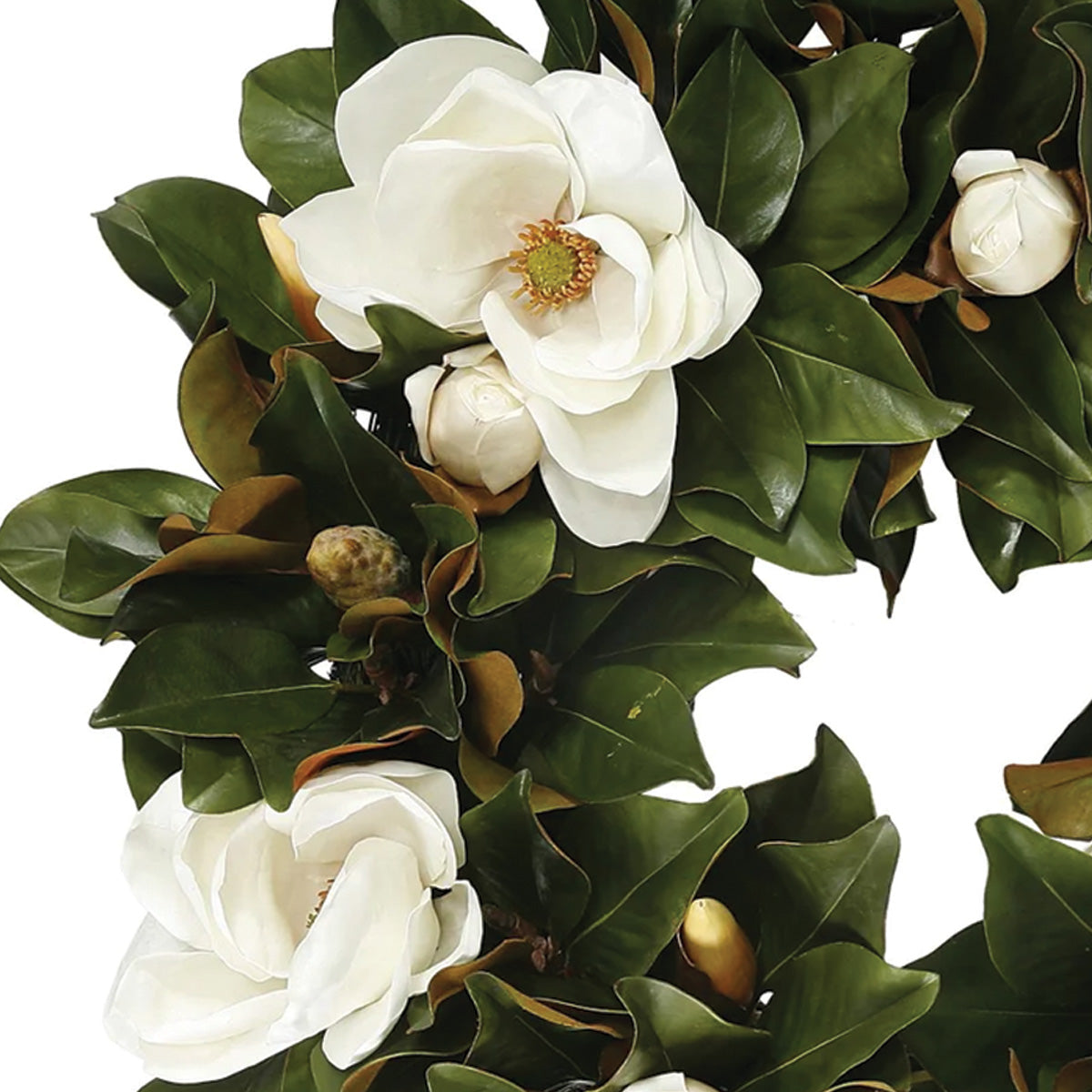 White Magnolia Wreath