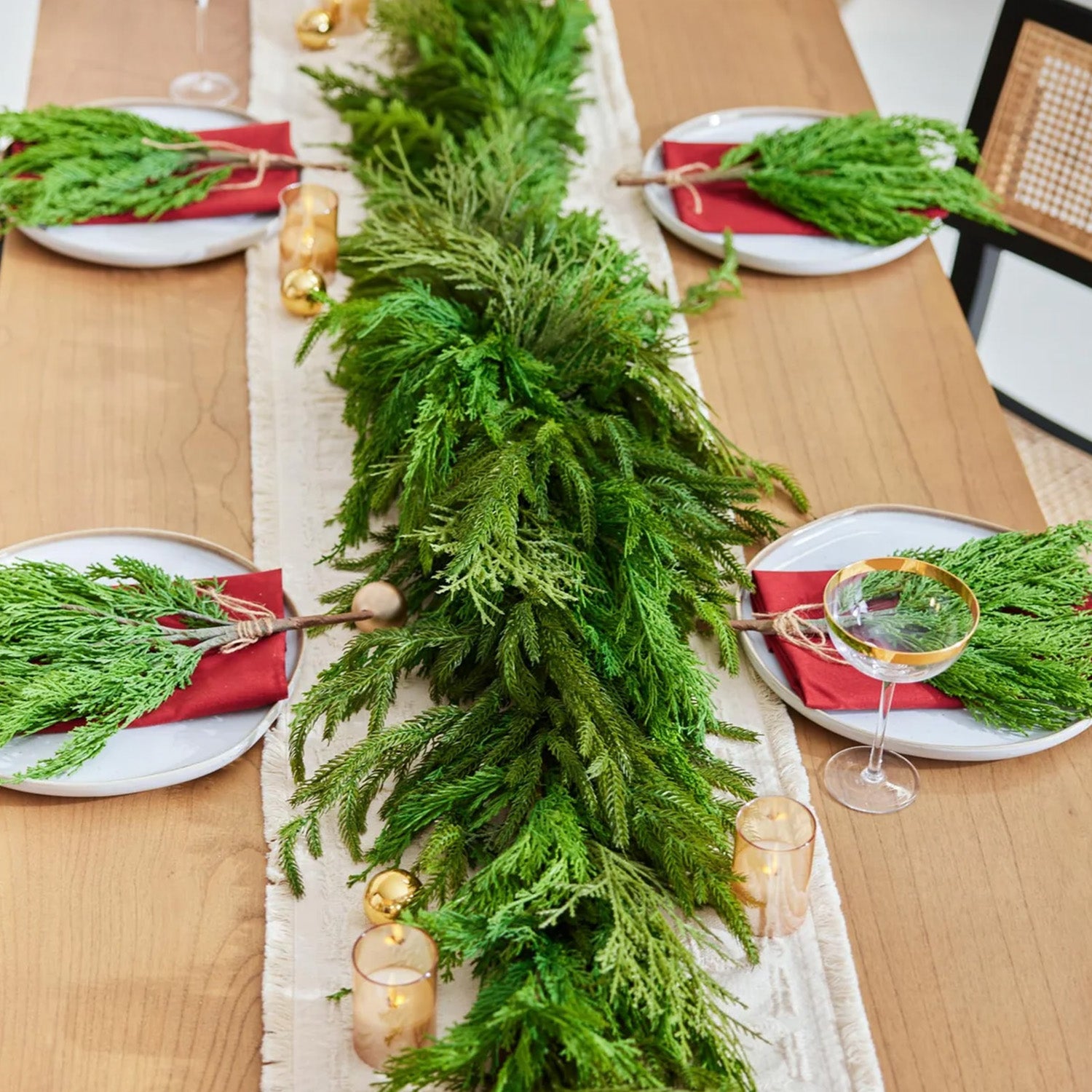 Woodland Evergreen Centerpiece Swag