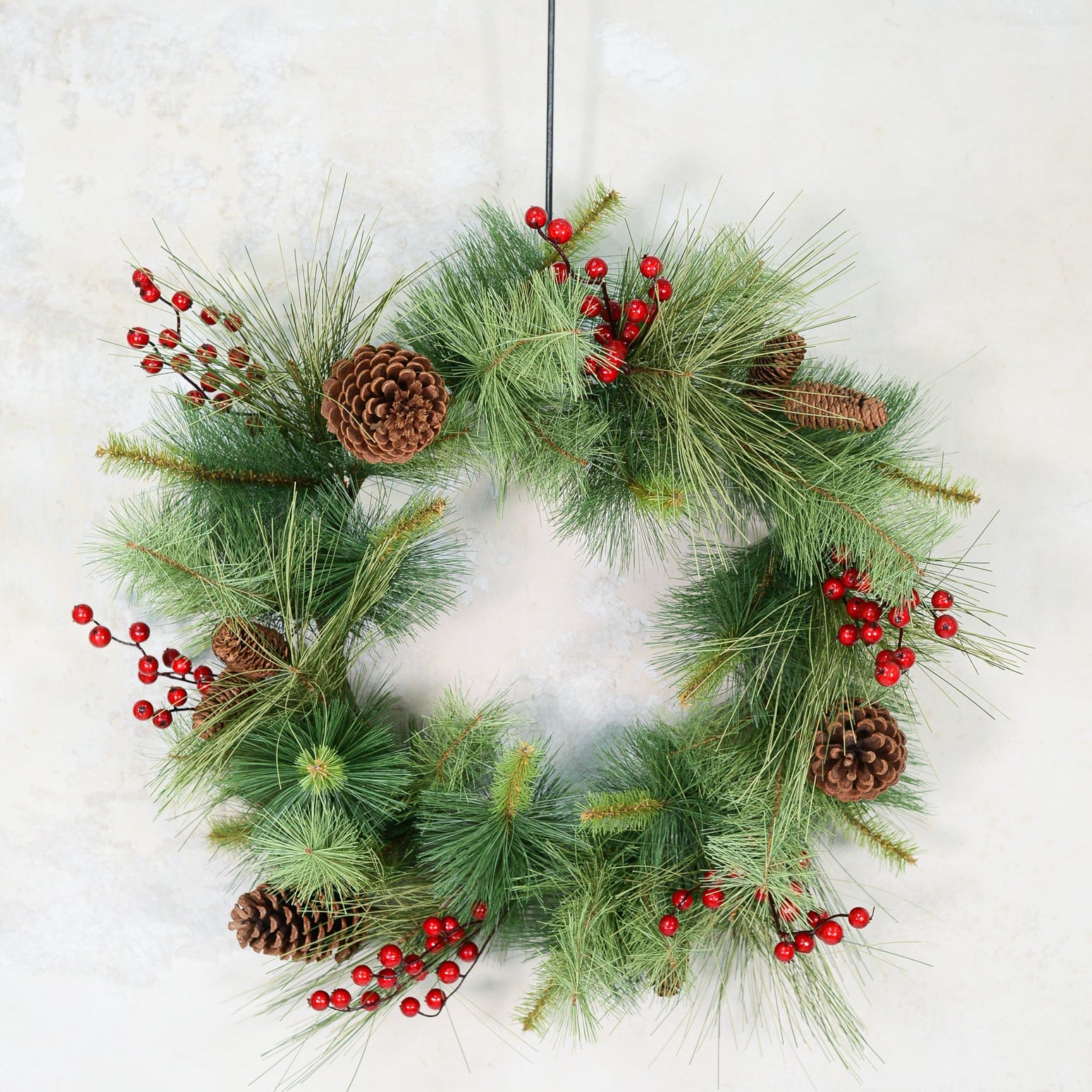 30"D Adirondack Pine Wreath