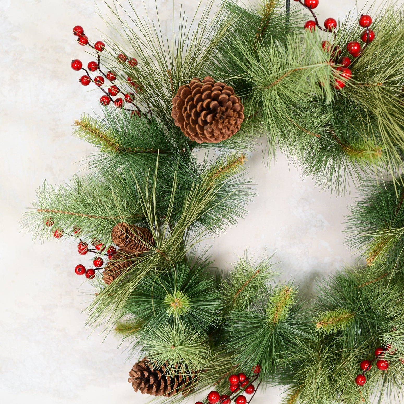 30"D Adirondack Pine Wreath