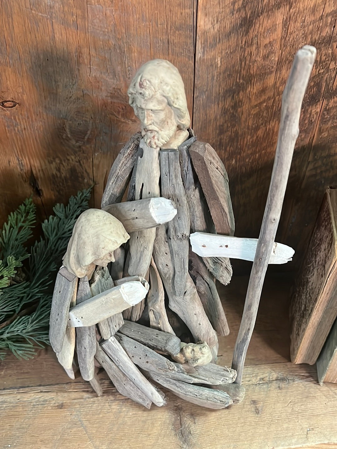 Driftwood Holy Family