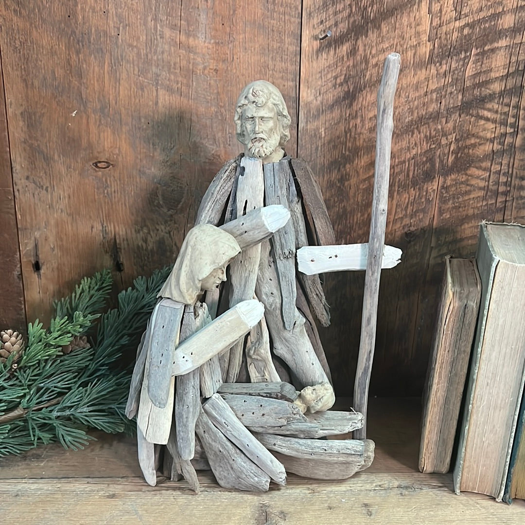 Driftwood Holy Family