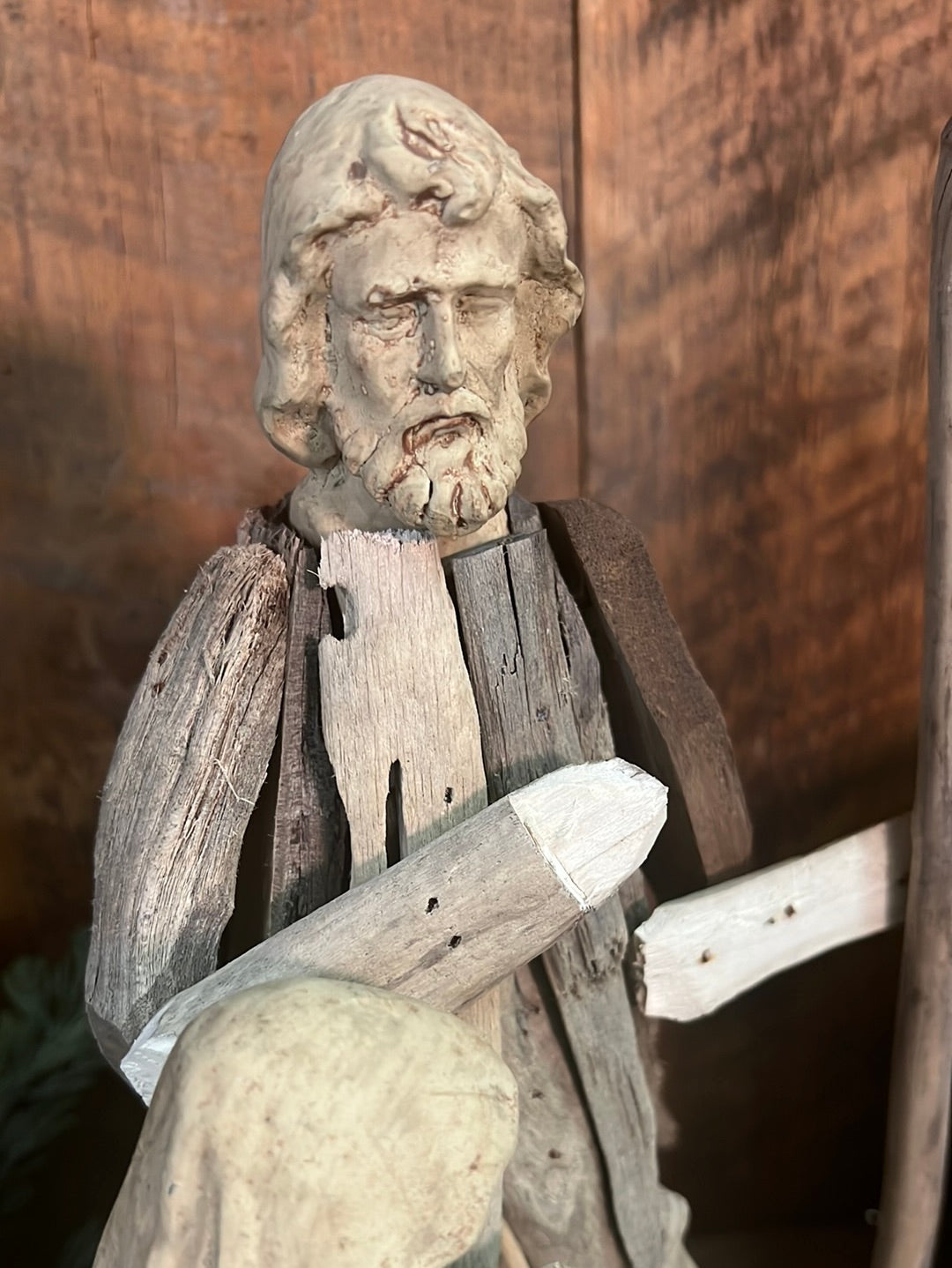 Driftwood Holy Family
