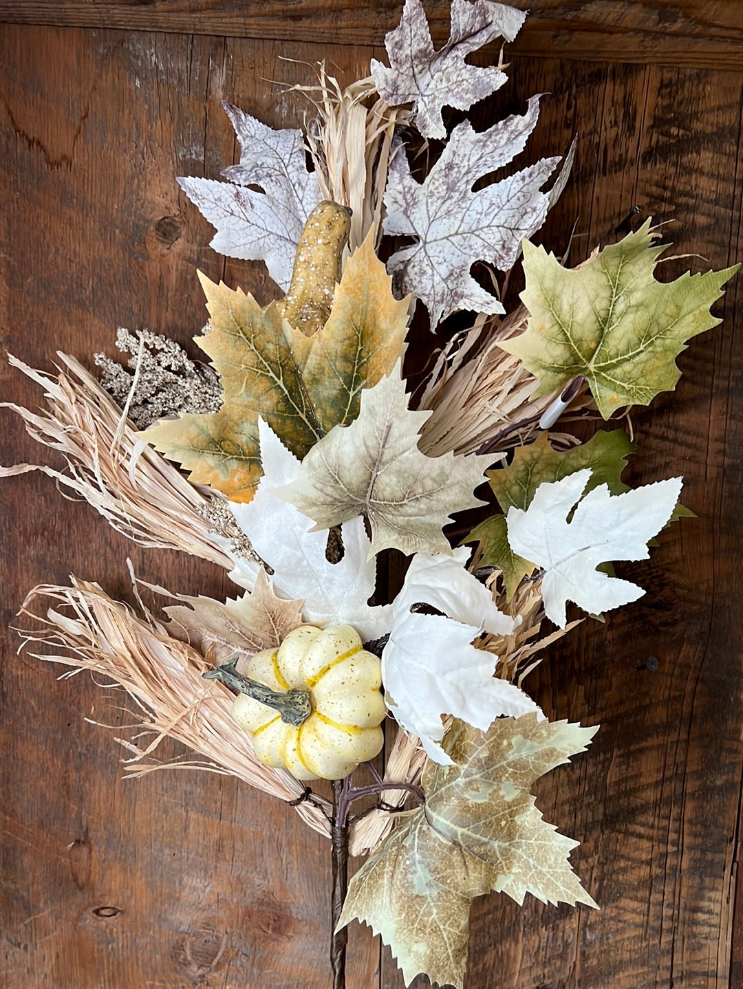 Harvest Leaf Pumpkin, Gourd Spray