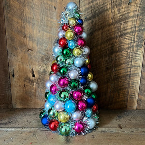 Ball Ornament and Tinsel Tree Large