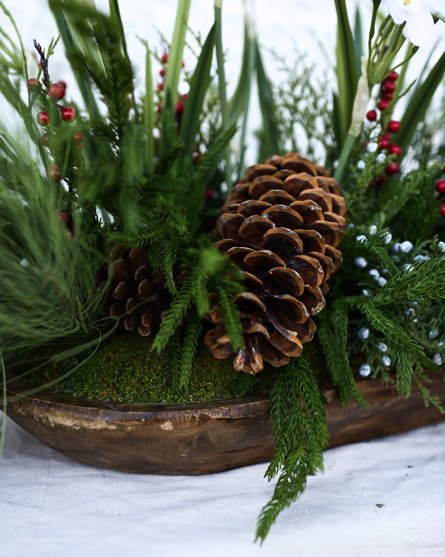 Holiday Nursery Oversized Arrangement in Dough Bowl