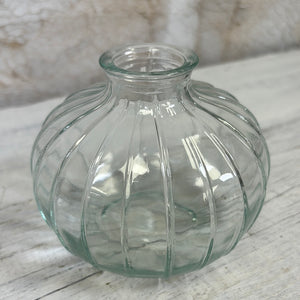 Clear Glass Inkwell Vase