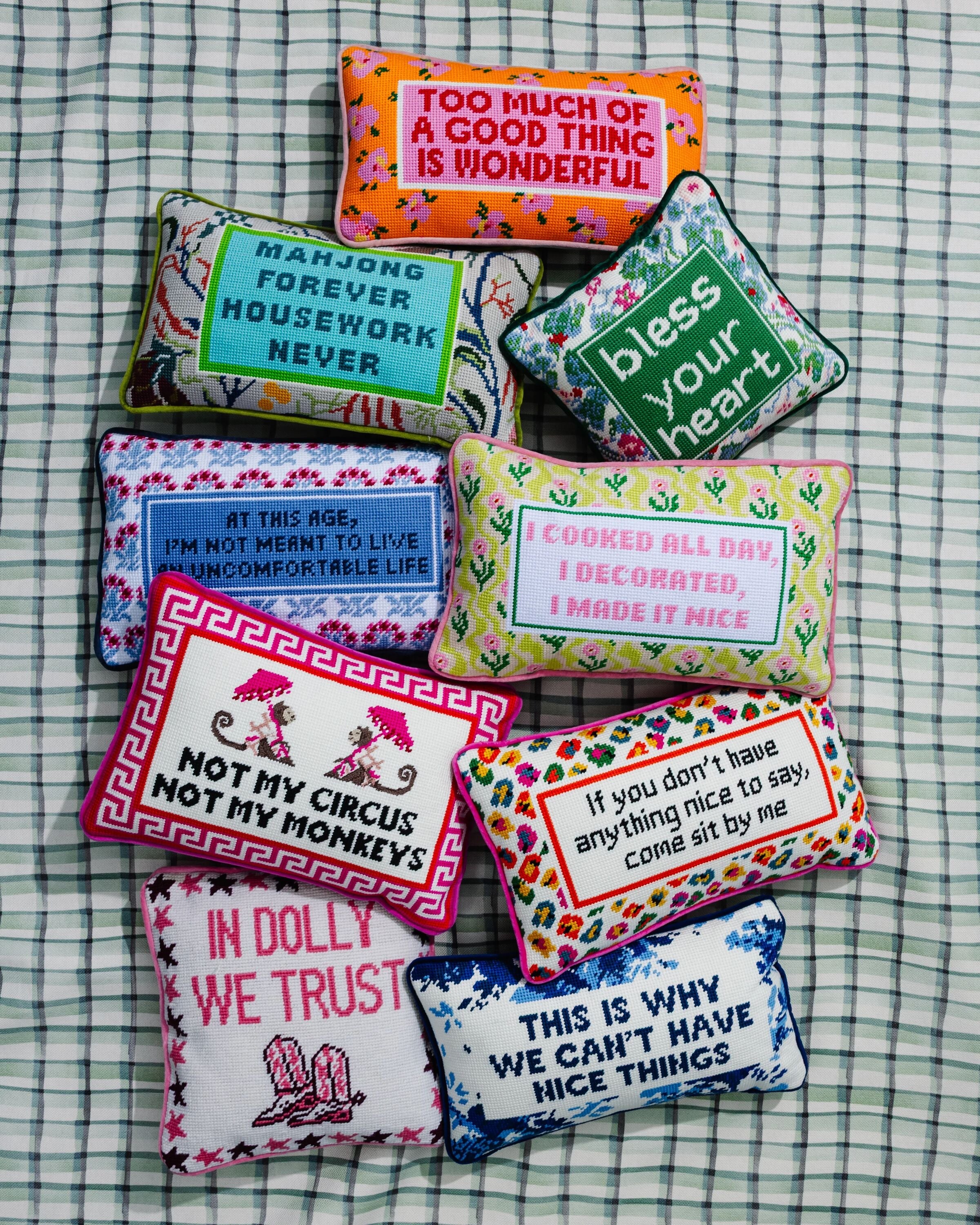 "Not My Circus" Needlepoint Pillow