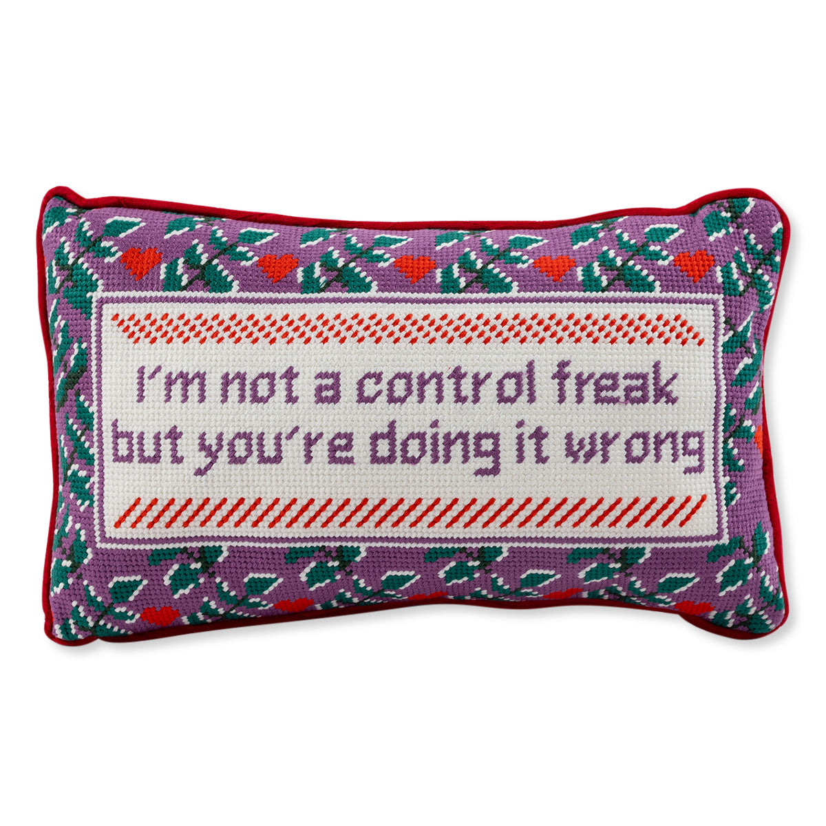 "Control Freak" Needlepoint Pillow