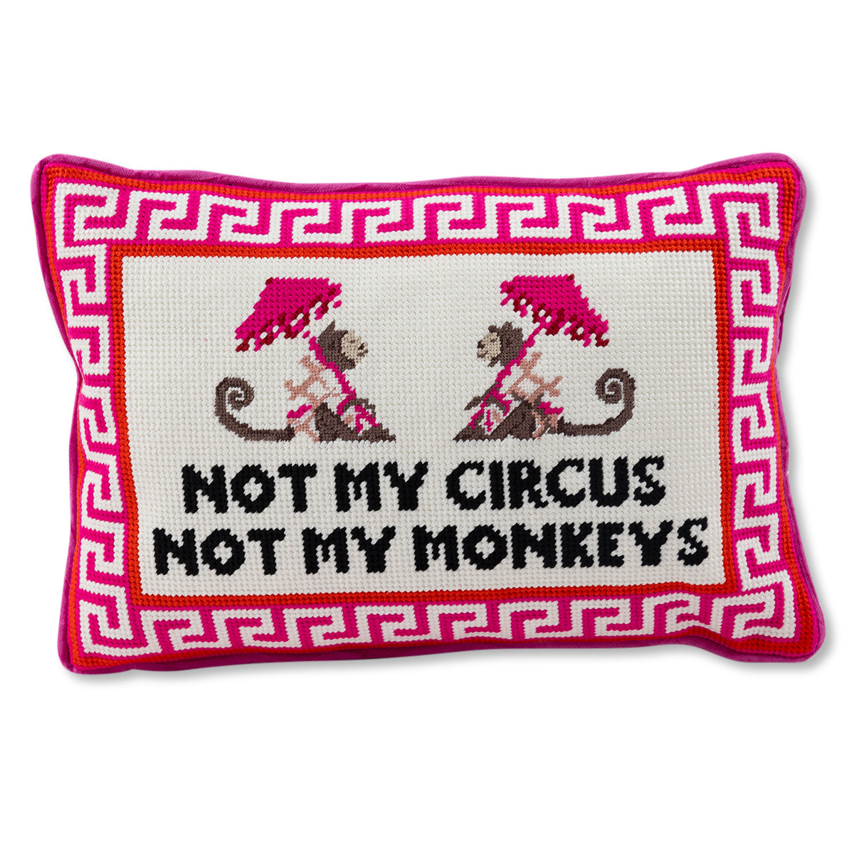 "Not My Circus" Needlepoint Pillow